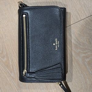 Kate Spade Black Leather Chester Street Avie Crossbody Bag